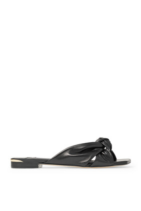 Avenue Flat Nappa Leather Sandals